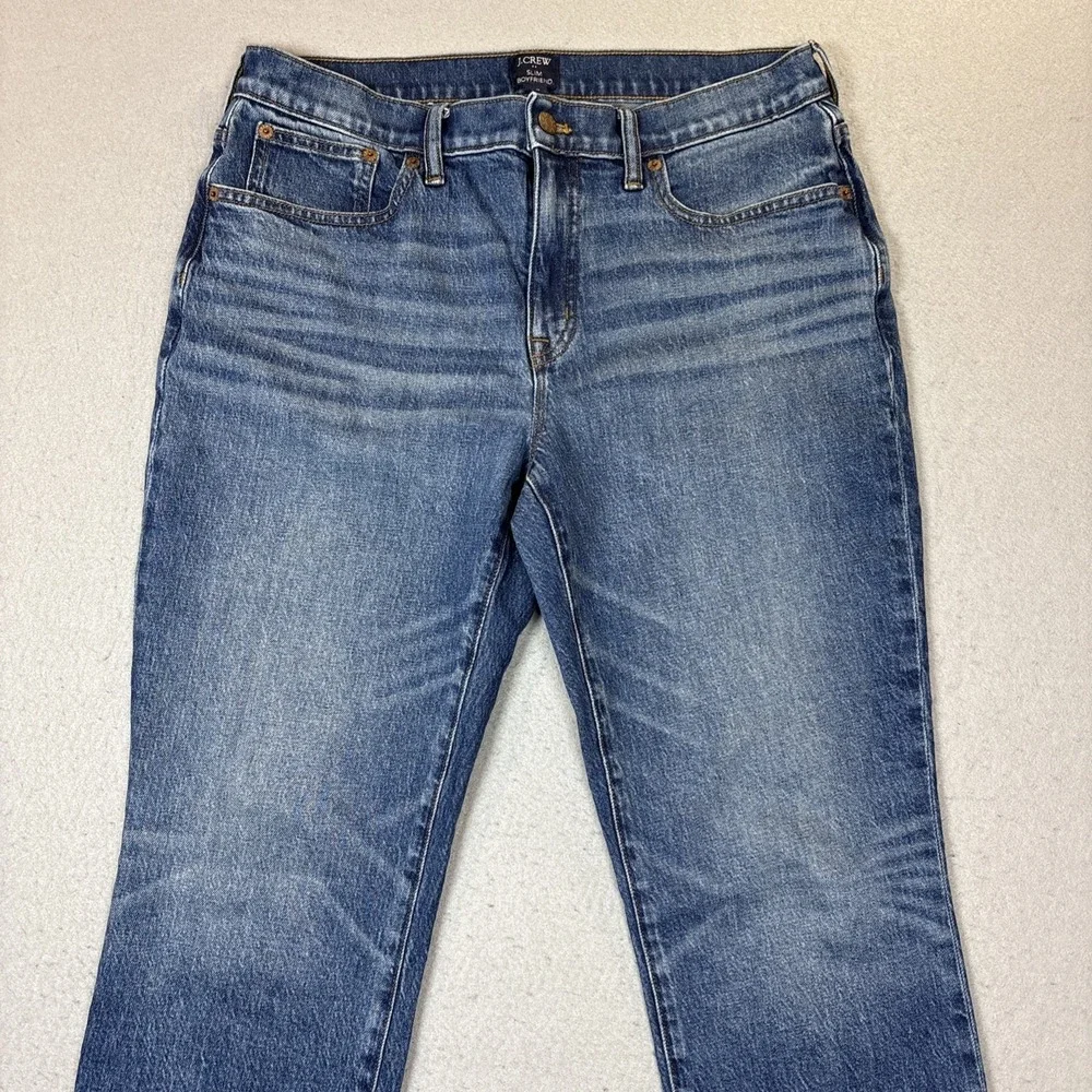 J. Crew Women's Size‎ 29 Slim Boyfriend Straight Leg Jeans Cropped Raw Hem